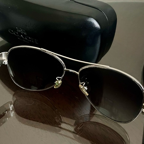 Coach Aviator Sunglasses with Coach Sunglasses Case - Picture 3 of 11